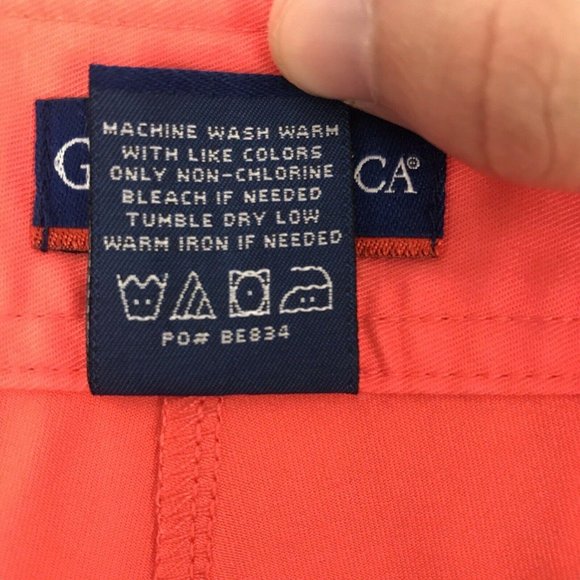 Golf American Womens 6 Stretch Orange Mini Skort Coral Tennis Skirt Pockets - Picture 3 of 7